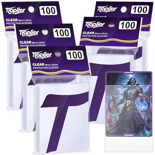 500 Transparente Innenhüllen Perfekte Passform für Doppelhülle Sammelkartenhüllen kompatibel mit MTG TCG Baseball Sportkarten