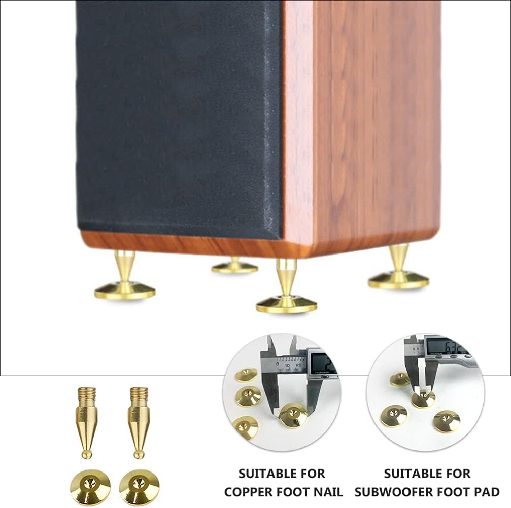 FARUTA 4PCS Speaker Spike Stand Anti- Anti- Vibration Amplifier Base Pad Mat : Electronics