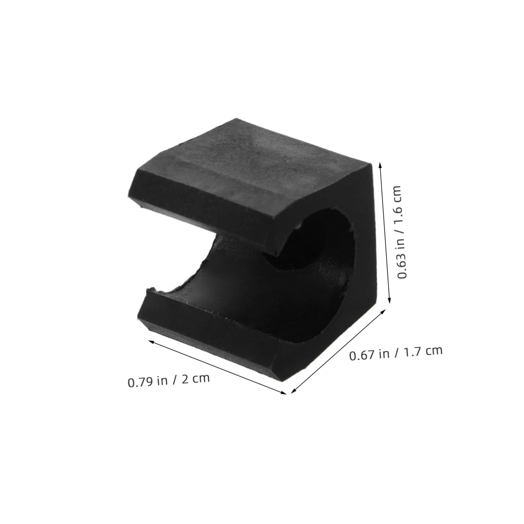 Yardwe Professional Wall Mount Cue 15pcs Wall Pole Clamp Fishing Rod Holder Cue Stick Holder Sports Equipment