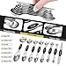 KELOFKO 16 Pieces Measuring Cups and Magnetic Measuring Spoons Set Stainless Steel,8 Measure Cups with Silicone Handle and 7 Double Sided Magnetic Measure Spoons & 1 Leveler