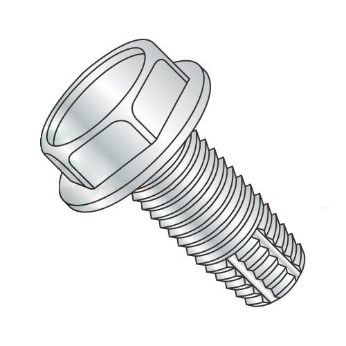 1/2-13 x 2 1/2" Type F Thread Cutting Screws/Unslotted/Hex Washer Head/Steel/Zinc (Carton: 200 pcs)