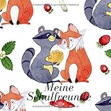 selbstgemalte bilder verkaufen im internet  Meine Schulfreunde: Freundschaftsbuch für Freundinnen und Freunde mit Waldfreunde Motiv I Erinnerungsbuch an Schulfreunde und Schulzeit I Kitzelbuch mit Platz für selbstgemalte Bilder
