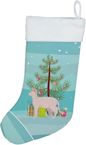 Miniatura 4 de Caroline's Treasures CK4714CS - Calcetines de Navidad con diseño de bosque siberiano #1, color grande, multicolor