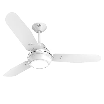 Polycab Superia SP01 Super Premium 1200 mm Underlight Designer Ceiling Fan With Remote, Built-in 6 Colour LED Light and 2 years warranty (White)