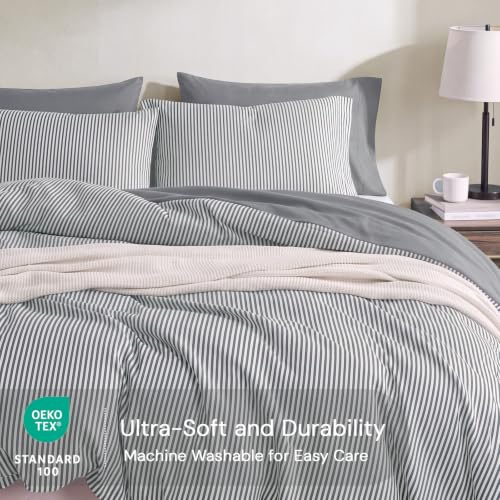 Image of Monbix Queen Comforter Set-7 Pieces Soft Bed in a Bag Queen Bedding Sets
