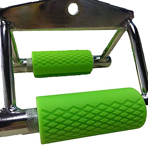 Fat Grips-Barbell Thick Bar Grips for Weightlifting 1 inch-Dumbbell Handles Stress Relieve Pair Alpha Grip Hand Protector Pull up Tape Arm Blaster Adapter for Sports Workout Rack Ergonomic. (Green)