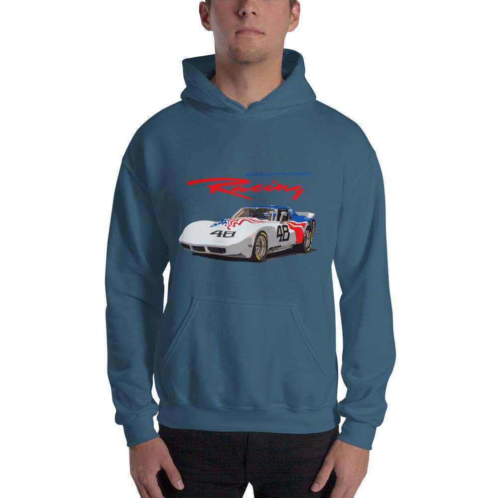 Greenwood Chevy Vette Race Car bluza z kapturem retro wyścigowa bluza z kapturem