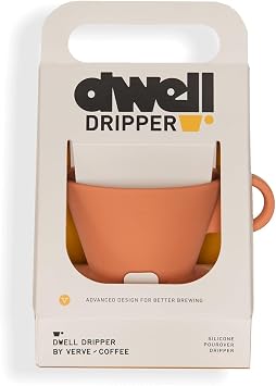 Verve Dwell Dripper Pour Over Coffee Maker Set, Non-Electric Coffee Dripper, Manual Brew Maker Red