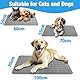 AEYAKA Kühlmatte für Hund Kühlkissen Haustier Trainingspads Waschbares Matte für Hunde und Katze, rutschfest & Vielseitig Einsetzbar für Zuhause, Unterwegs & im Auto Grau 60 x 50 cm
