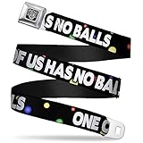 Buckle-Down Cinturón de seguridad unisex para adultos, sin bolas, para niños, multicolor, para niños