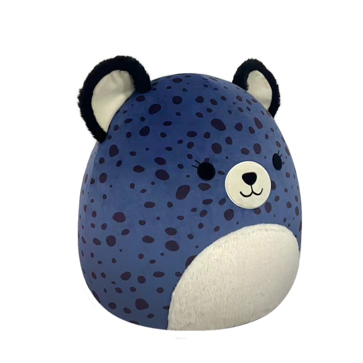 Squishmallows Navy Blue Cheetah Plush, 12 Inch Spotts Character, Polka Dot Design