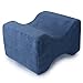 Milliard Memory Foam Leg Pillow, Knee Pillow or Leg Rest – Multi-Use Contour Cushion with Ultra Soft Velour Removable Cover
