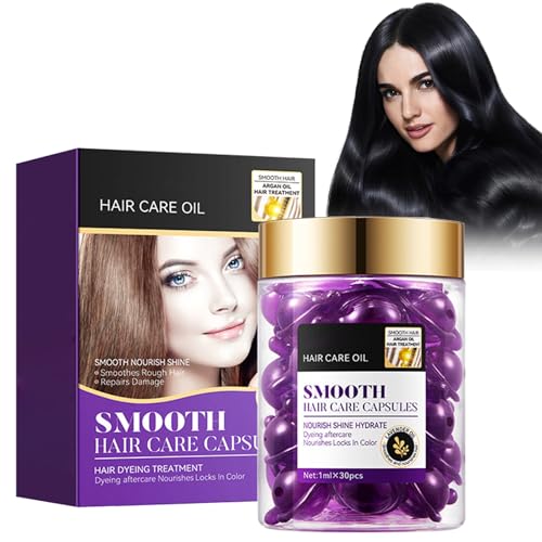 Eazerom 10 Suero Tratamiento Capilar, Cápsulas para el Cuidado del Cabello, Suero de Aceite para el Cabello, 30 Cápsulas de Cuidado Capilar, Suero Hidratante Anti-Frizz para Reparación