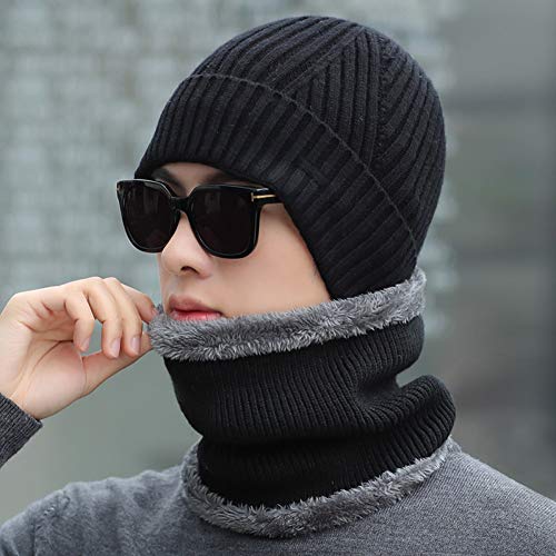 Bonnet tricoté chaud pour hommes aux finitions soignées