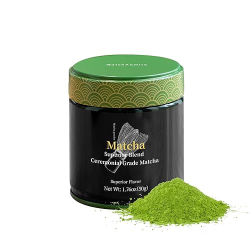 MatchAdmire Matcha Superior Ceremonial Blend - Polvo de té verde matcha de grado ceremonial First Harvest (1.76 onzas (paquete de 1))