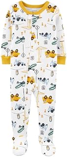 Macacão Pijama Carter’s Caminhoes Contrução Bebê Menino com zíper (18M)