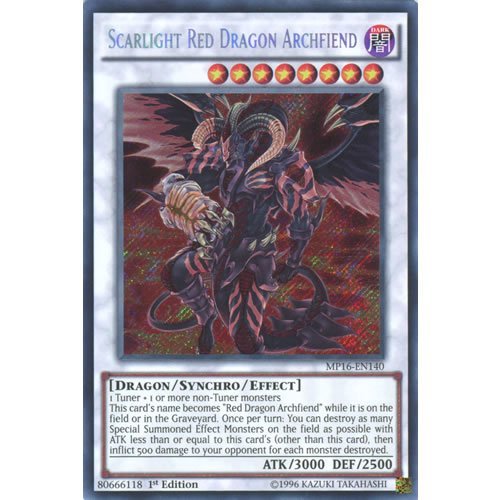 yugioh scarlight red dragon archfiend deck : MP16-EN140 1st Ed Secret Rare Card Style:Baxcalibur JUSTIN rare Starlight Rare version Sell Caesar, Legion's Emperor