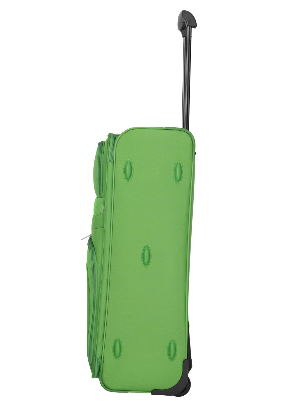 paklite Orlando walizka podróżna na 2 kółkach, średniej wielkości, klasyczna miękka walizka na kółkach o ponadczasowym wzornictwie, zielony, Trolley L (73 cm), Miękki wózek na kółkach z 2 kółkami