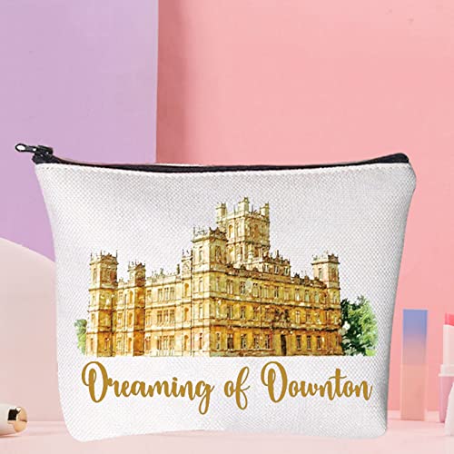 WZMPA TV Show Cosmetic Makeup Bag TV Show Fans Gifts Dreaming Of Downton Zipper Pouch For Women Girls (Dream Downton) - Image 4