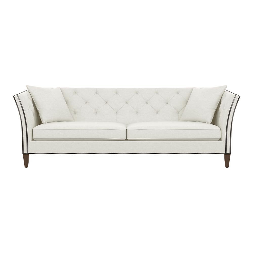 Buy Ethan Allen Shelton Sofa, 98" Sofa, Hailey Ivory Textured Fabric