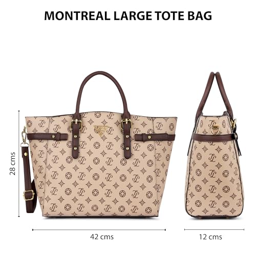 Image of Lavie Signature Women's LS Montreal Tote Bag for Women | Tote Handbag for Work | Ladies purse | Stylish Shoulder Bag | Gift for Women