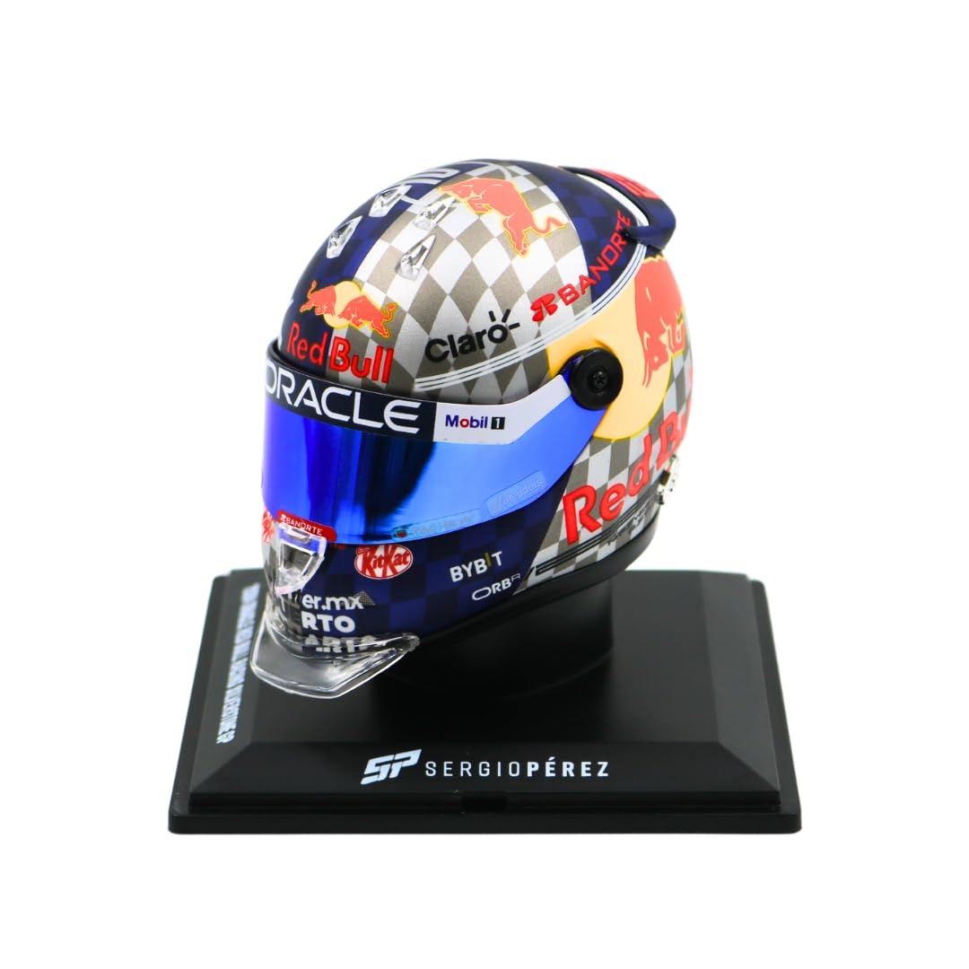 SCHUBERTH Sergio Pérez Miniaturhelm 1:4 – Formel 1 Silverstone GP 2024 – Sammlerstück