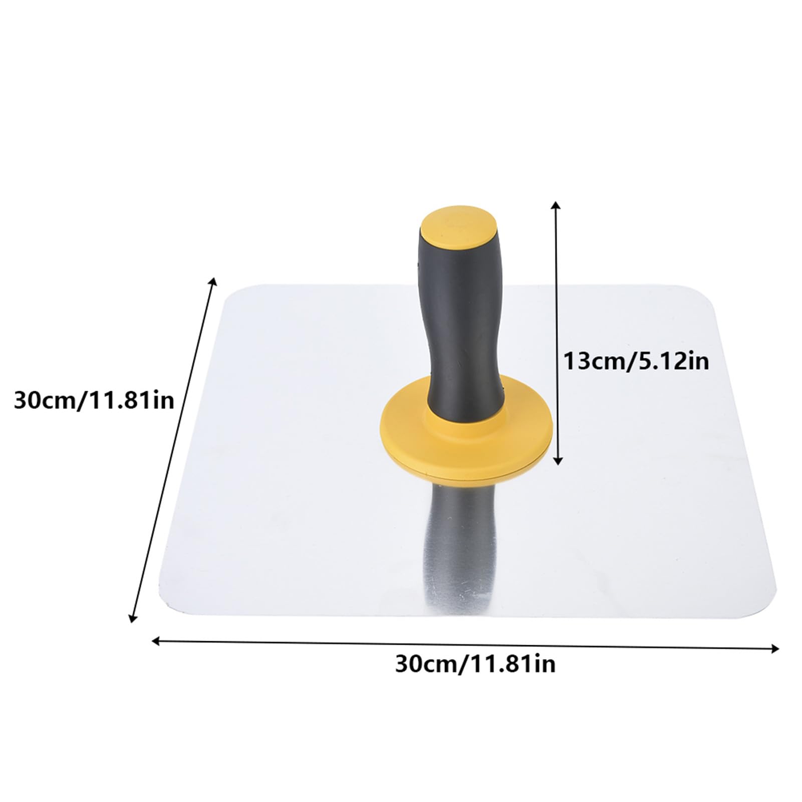 Handbrett zum Verputzen Aluminum Plastering Hawk, Firm High hardness Labor saving Convenient Portable for Plastering Aluminum Hawk Handle Material TPE