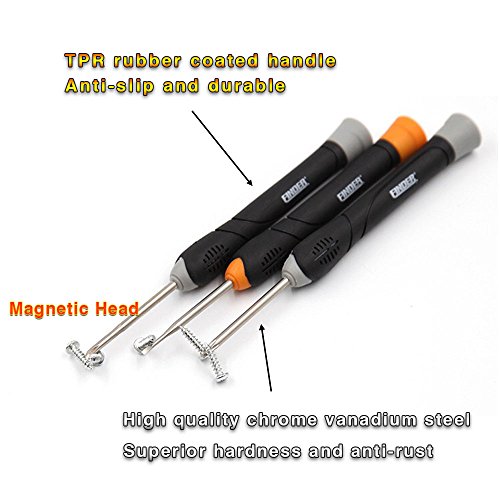 Finder 12 in 1 Precision Torx Screwdriver Set with T6 T7 T8 T9 T10 Star Philip Slotted Magnetic Screwdrivers for Phone/Mac/Computer/Watch Repairing Industrial Level Chrome Vanadium Steel