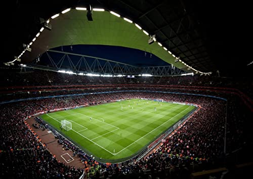Poster Arsenal Stadium By Night : le cadeau idéal pour un fan de football anglais