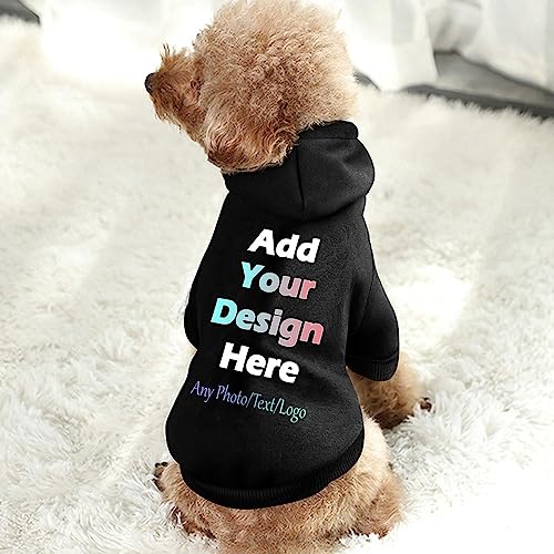 Personalisierte Haustier Pullover Hoodie für Hunde&Katze Entwerfen Sie Ihr eigenes Haustier Hoodie Fügen Sie Name/Text/Foto benutzerdefinierte Welpe Sweatshirt Hooded