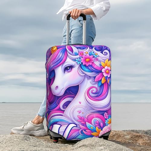 Unicorn Suitcase Cover Fashion Luggage Covers Anti-Scratch Elastic Lightweight Protector For Travel Outdoor Medium4
