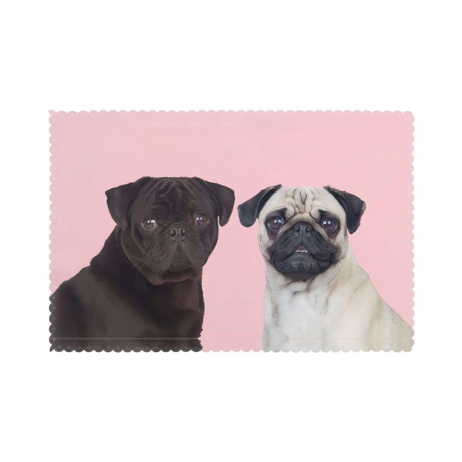 Dog Printed table mat set (6 pieces) - Aesthetic upgrade for family gatherings and hotel banquets