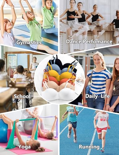 Happy Cherry Teen Girls Casual Training Bra Wireless Cotton Padded Everyday Sports Bra with Adjustable Straps for Big Kids4