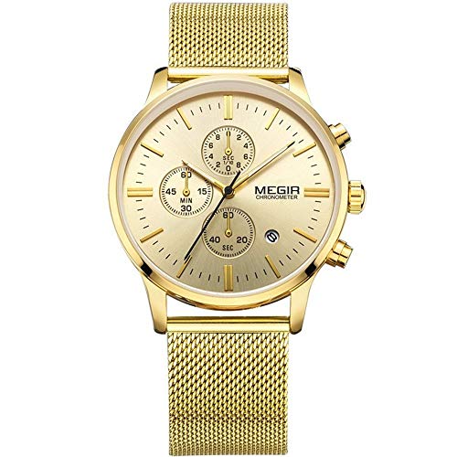 Montre quartz sport LULI pour hommes avec chronographe étanche
