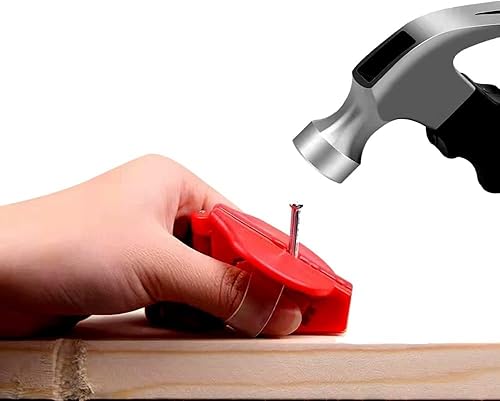 Soporte de uñas para martillar, alicates de plástico, guía de uñas protectora de dedos, herramienta para el hogar, alicates auxiliares, artilugio,
