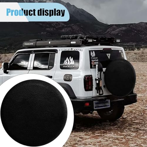 Image of Spare Tire Cover, Universal Fit for Trailer, RV, SUV, Truck and Many Vehicle, Waterproof & Dust-Proof PVC Leather Tire Wheel Soft Cover, 27-29 Inch Weatherproof Tire Protector (15 inch)
