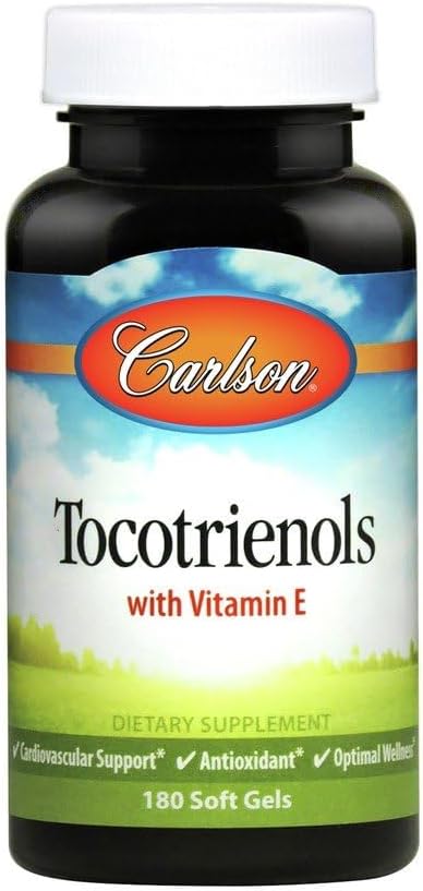 Carlson Labs Tocotrienols With Natural Vitamin E, 180 Softgels