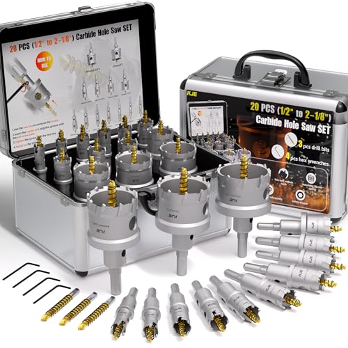 KJE 20 in 1 Carbide Hole Saw Kit