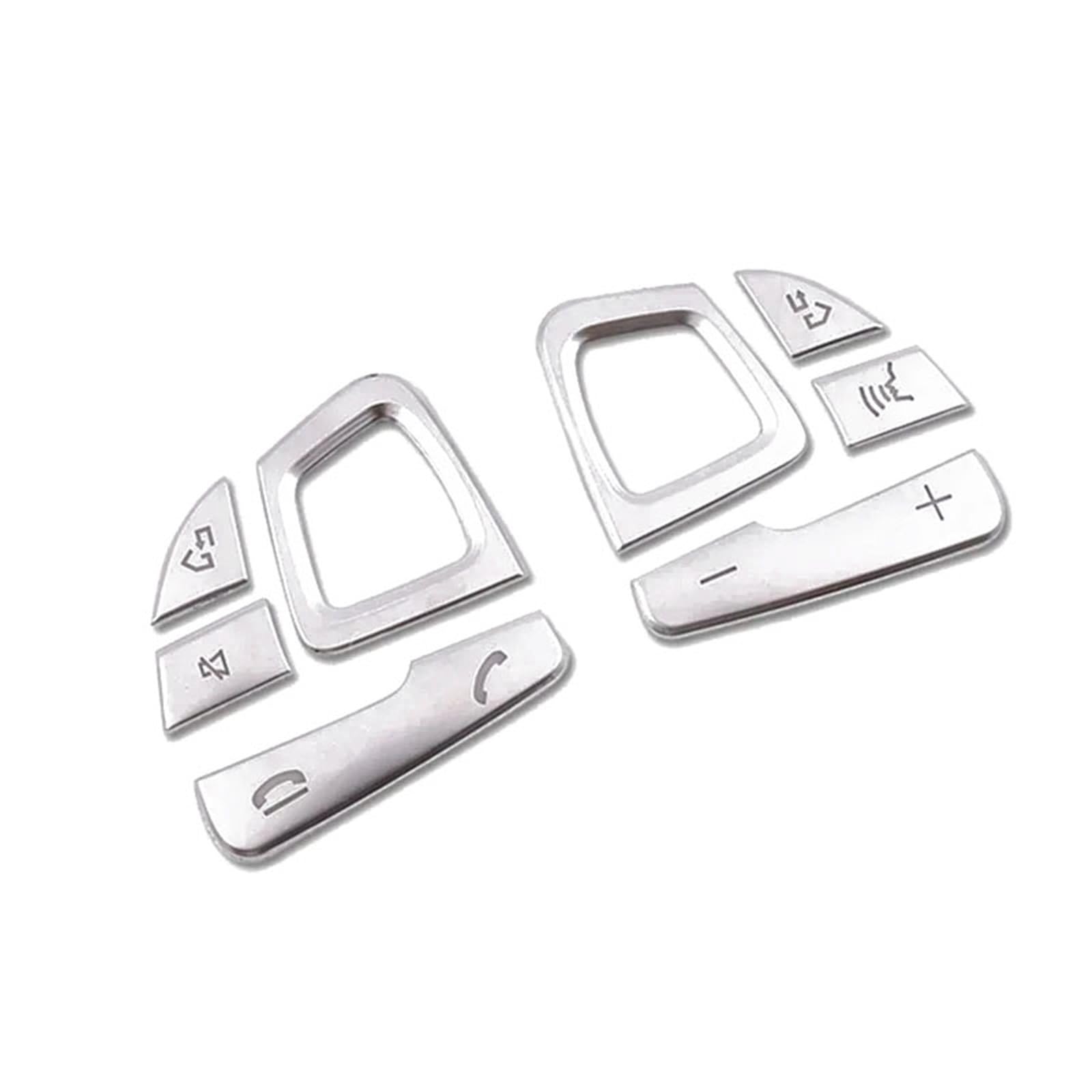 Compatible avec Benz Classe E W213 2016 2017 2018 Autocollants pour boutons volant de voiture accessoires de décoration intérieure Autocollants Intérieur