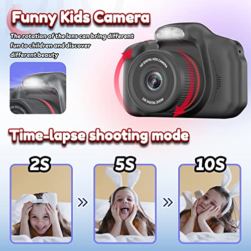 Yoophane Upgrade Kids Selfie Camera,Christmas Birthday Gifts For Kids 6 7 8 9 10 Year Old Boys Girls,2.4 Inch Digital Camera Toys For Kids 3-12 Year Old 1080P Video Recorder With Flash #TOP1
