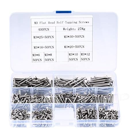 Tornillos autorroscantes autoperforantes HaoChen 400 piezas M3 Cover