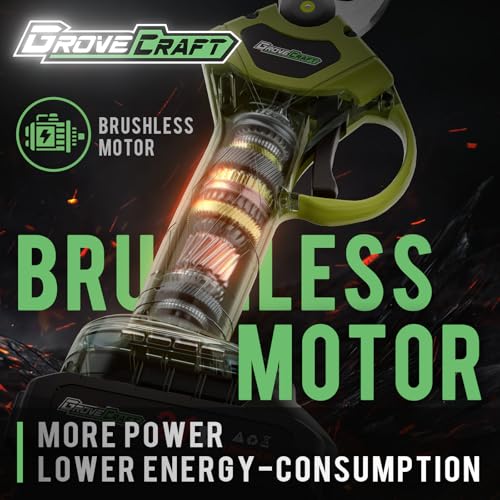 20V 2-in-1 Brushless Pole Pruning Shear, Battery Powered Cordless Electric Pruning, Reach to 13-ft, 1-Inch Cutting Diameter Tree Pruner(Battery and Fast Charger Included)