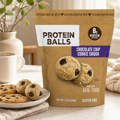 Chocolate Chip Cookie Dough Protein Balls 12 oz miniatura 3