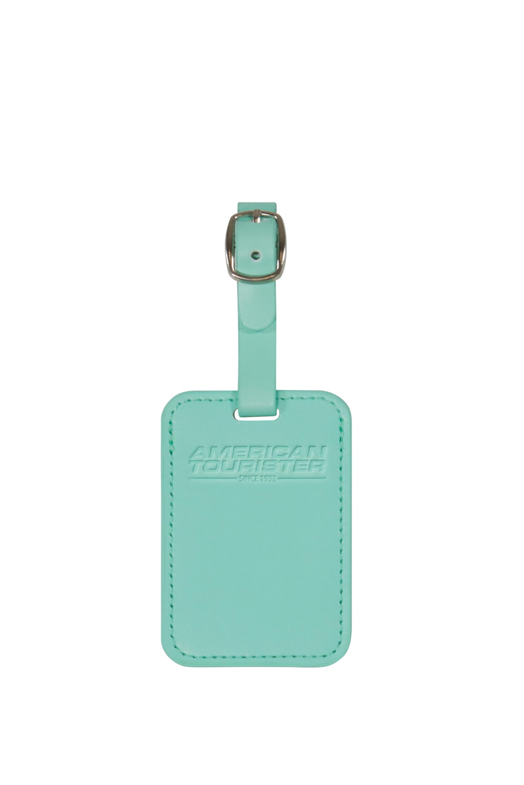 American Tourister Luggage Tags - for suitcases and Bags, with Adjustable Strap, Address Card Included, Set of 2, Jelly Mint