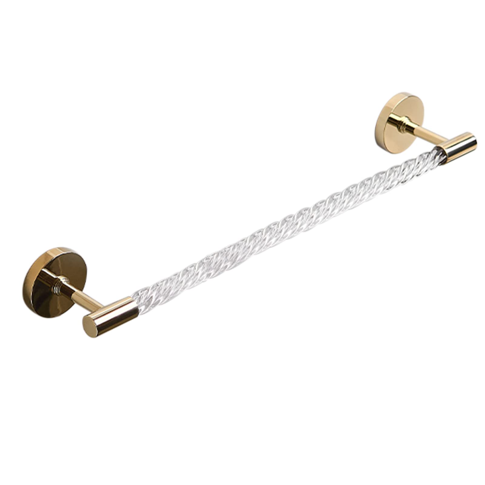 GLETSF Towel Rack Self Adhesive Towel Holder Wall Mounted Towel Bar No Drilling Anti-Rust Copper/Acrylic For Toilets,50Cm Bathroom-One Color-40cm