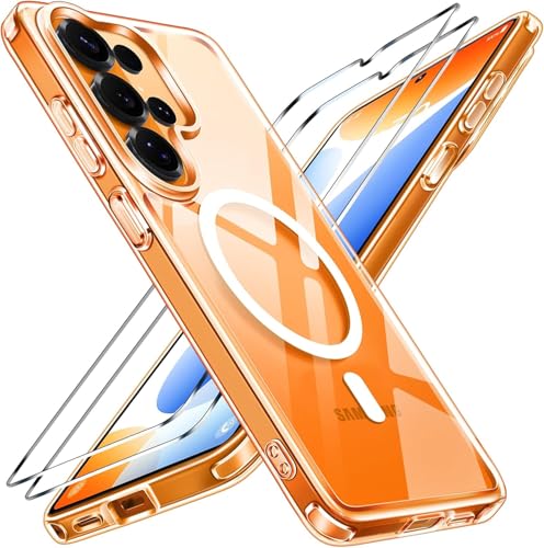 Image of DIZORO Magnetic Compatible with Samsung Galaxy S26 Ultra 5G Case Clear [Compatible with MagSafe][Anti-Yellowing][Military Grade Protection] S26 Ultra Phone Back Cover (Clear)