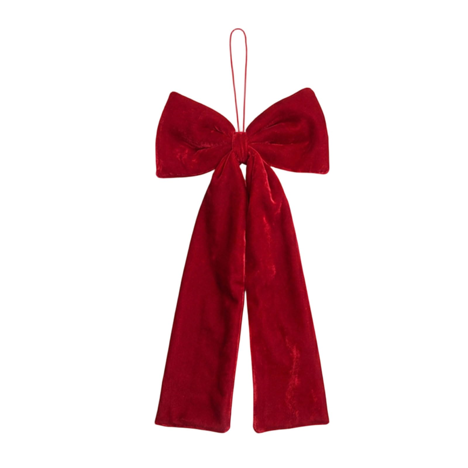 Stylish Velvety Christmas Bowknot User Friendly Holiday Bowknot for Various Uses Wine Red Holiday