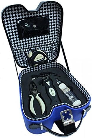 Butterfly Case Designer Tool Kit - Tiffany's Tools - Womens Tool Kit (Royal Blue)