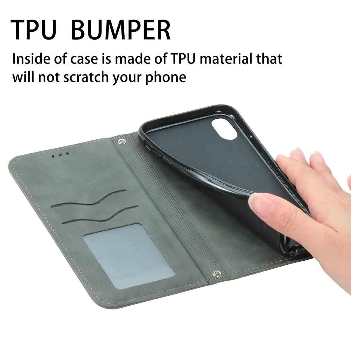 Para ZTE Blade V50 Vita Retro Skin Feel Funda De Teléfono De Cuero Magnético (marrón