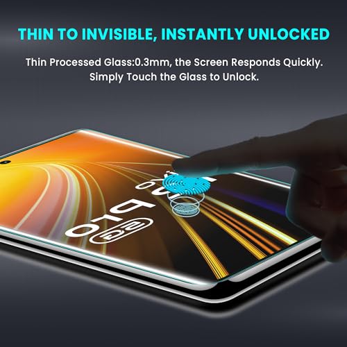 Image of FIRST MART Military-Grade UV Tempered Glass for Vivo V29, V30 Pro, V30e 5G and T2 Pro 5G (6.78 Inch) - 9H Hardness,Full Adhesive UV, Bubble-Free, Edge to Edge [2 Pack]